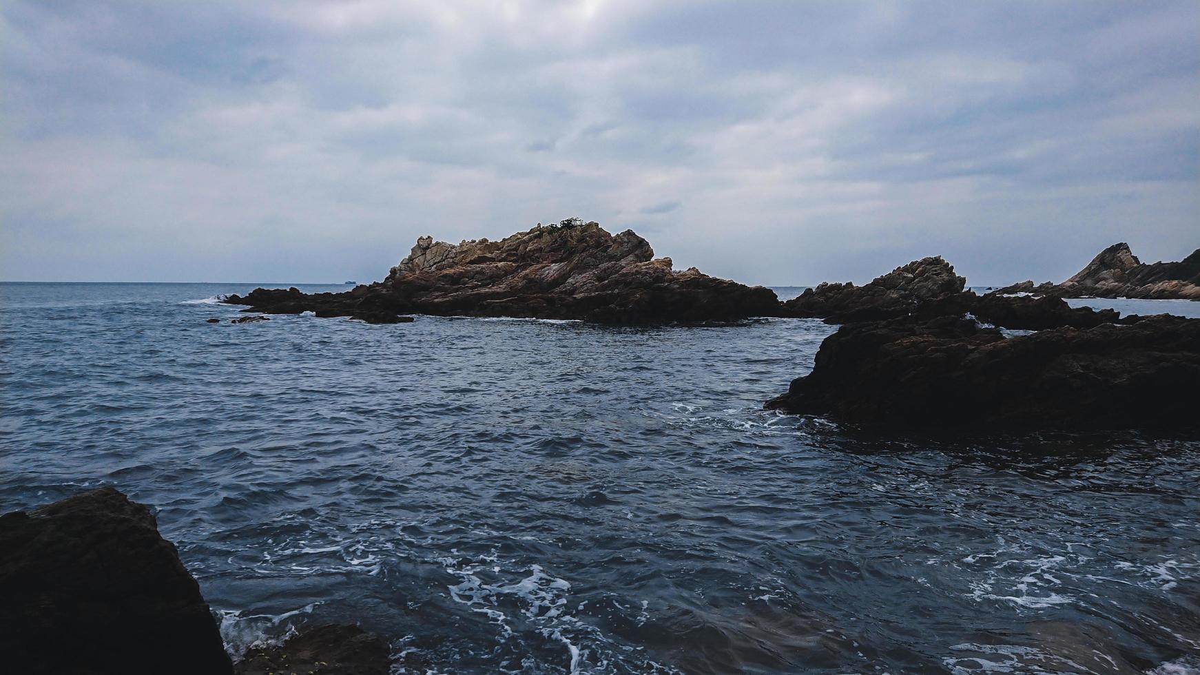 Rocks in the sea photo