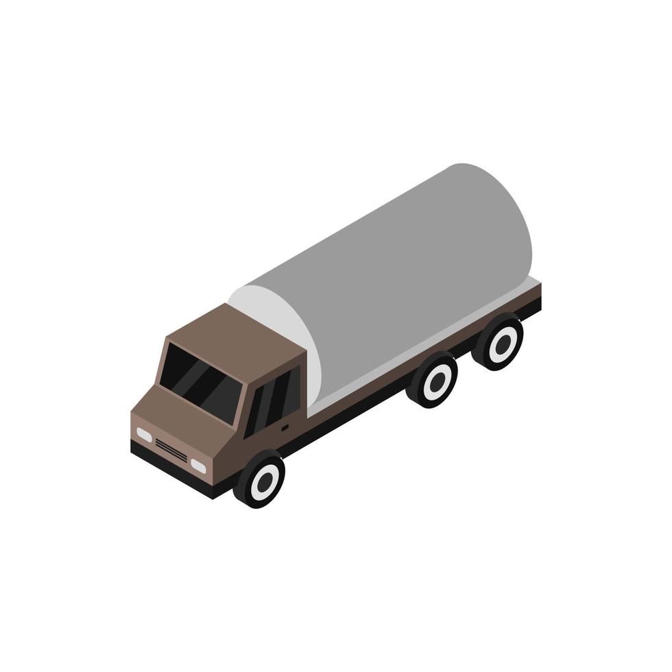 Isometric Tank Truck vector