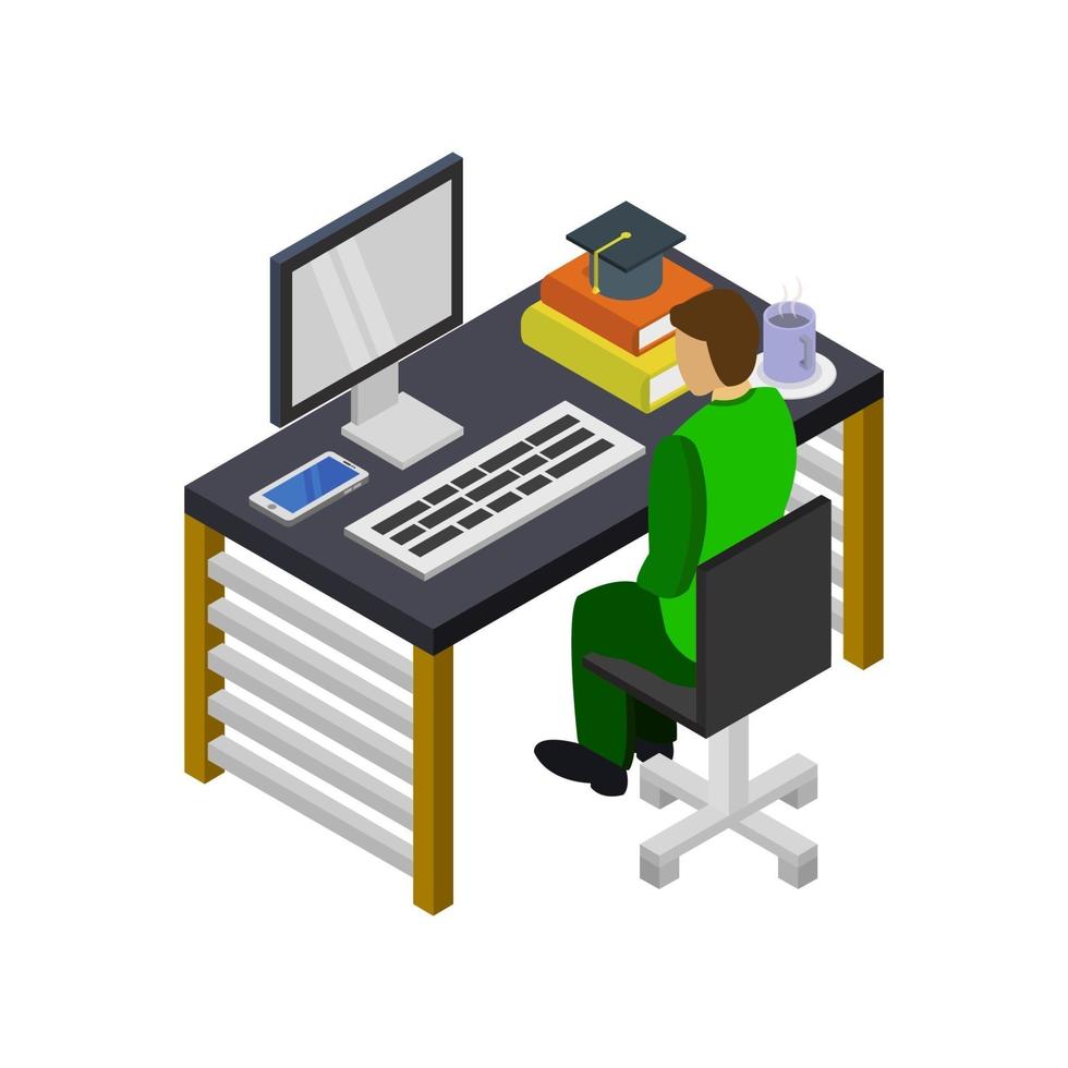 Studying Online Isometric vector