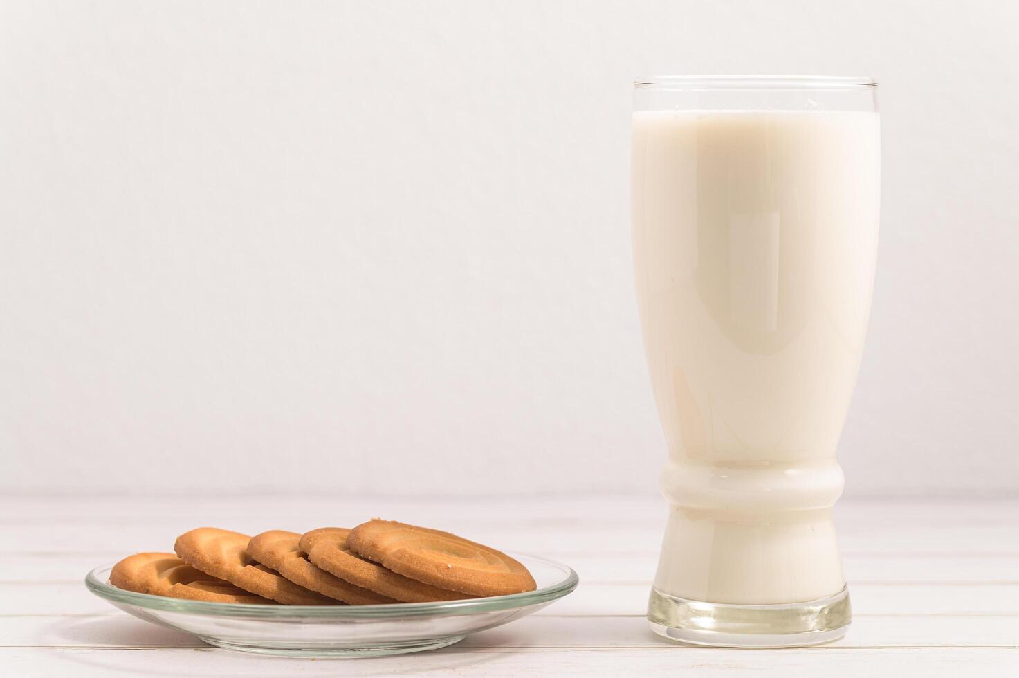 World Milk Day, drink milk and eat cookies, healthy breakfast photo