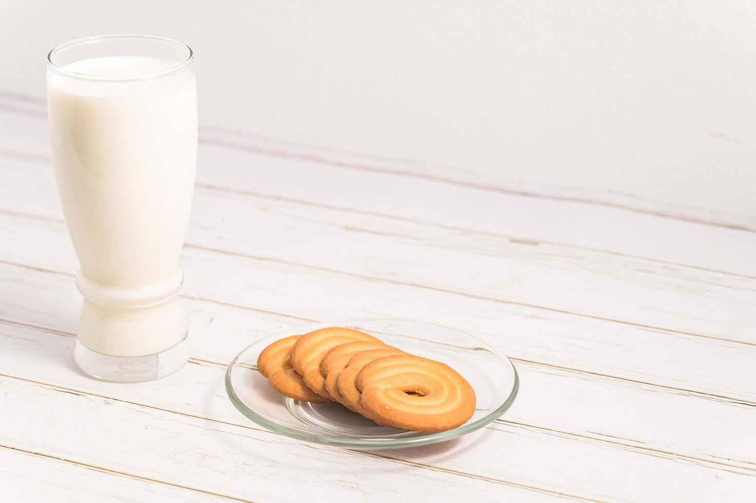 World Milk Day, drink milk and eat cookies, healthy breakfast photo