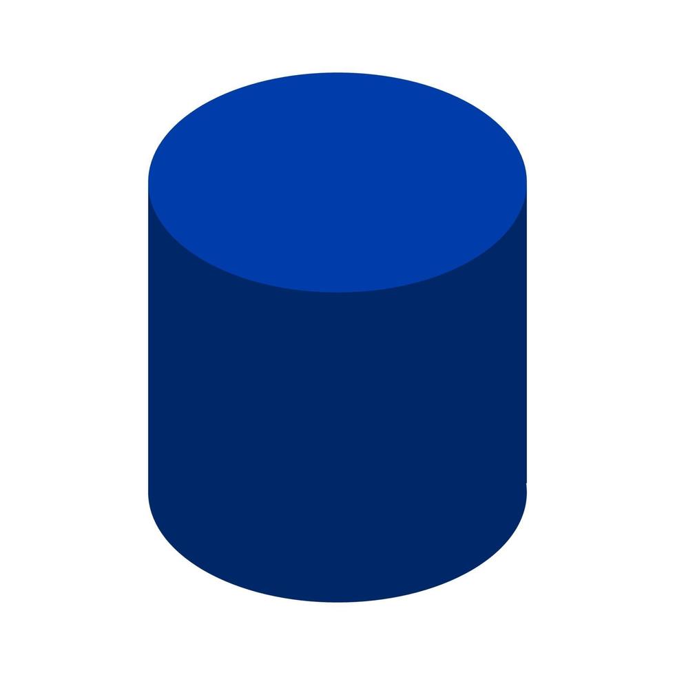 Isometric Pouf On Background vector