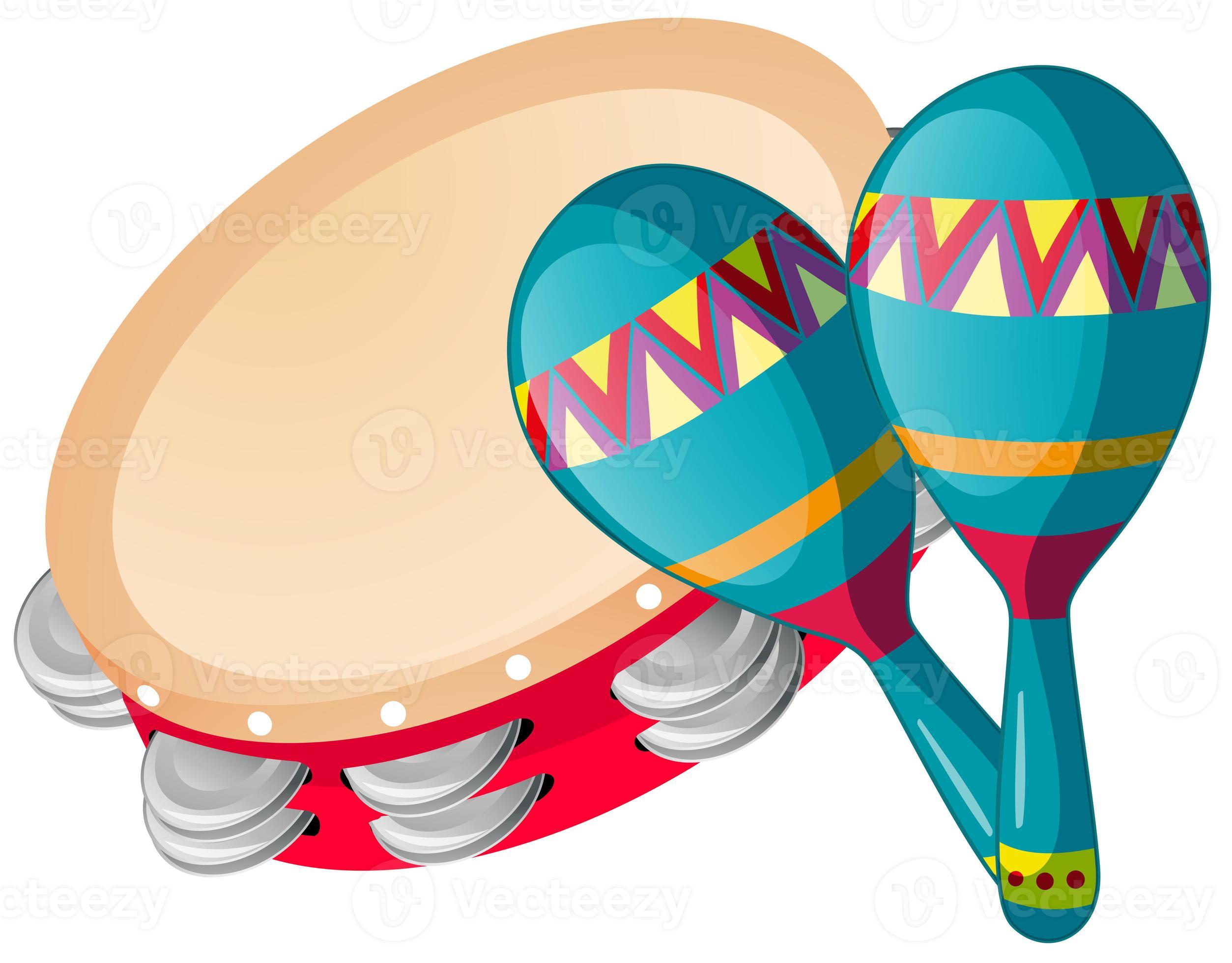Tambourine And Maracas On White Background Stock Photo At Vecteezy Tambourine And Maracas On White Background Stock Photo At Vecteezy