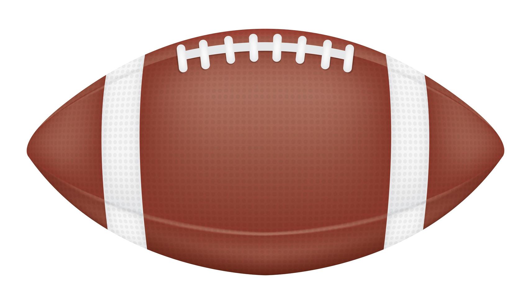 american football on white background vector