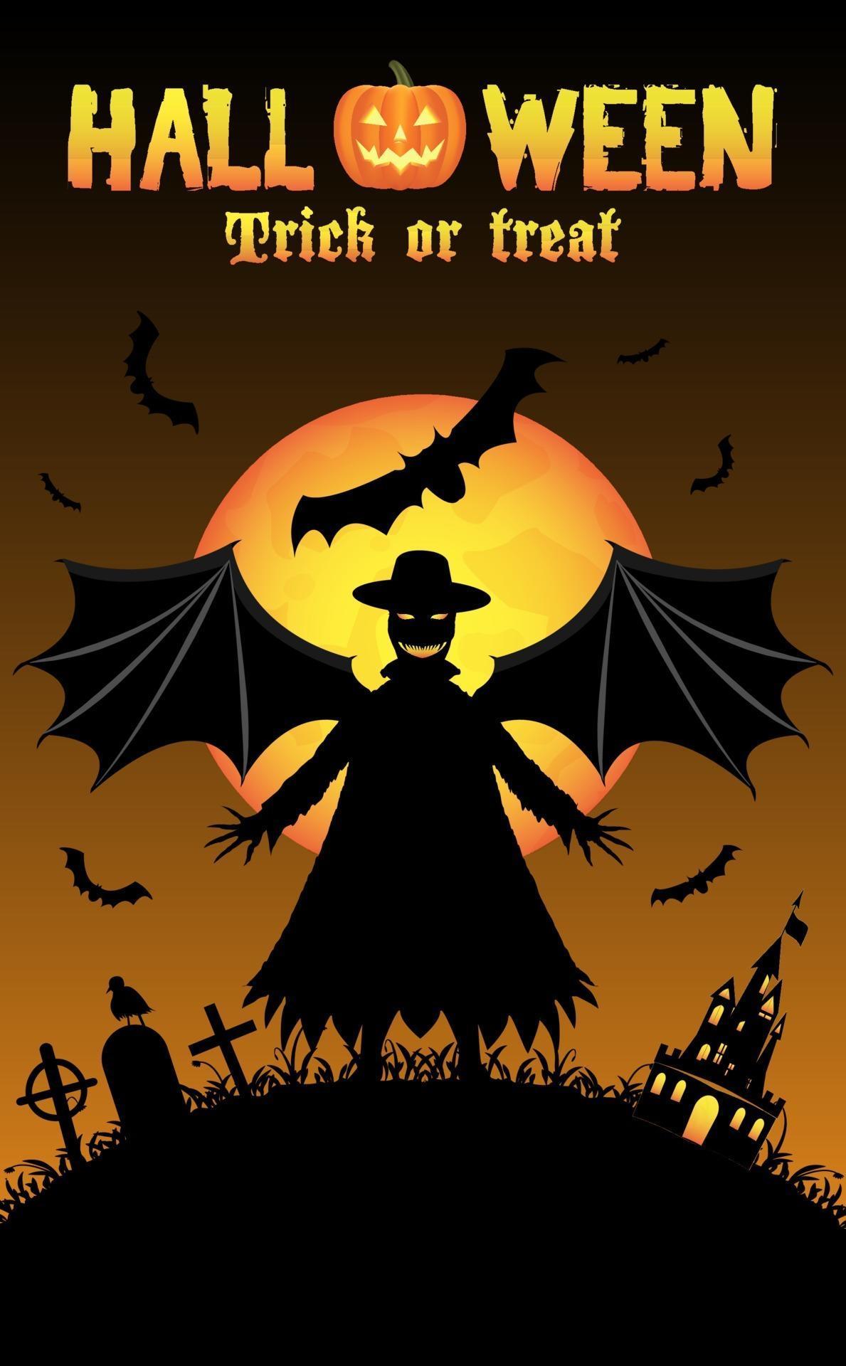 vampire with halloween background 2287338 Vector Art at Vecteezy