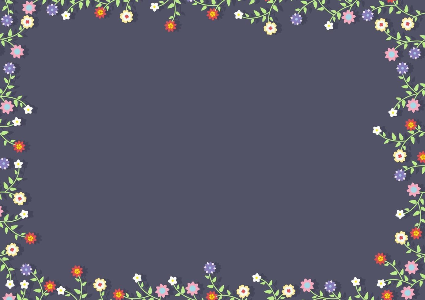 a Floral Frame vector