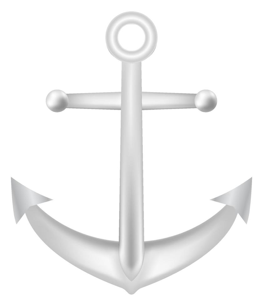 steel anchor vector on a white background