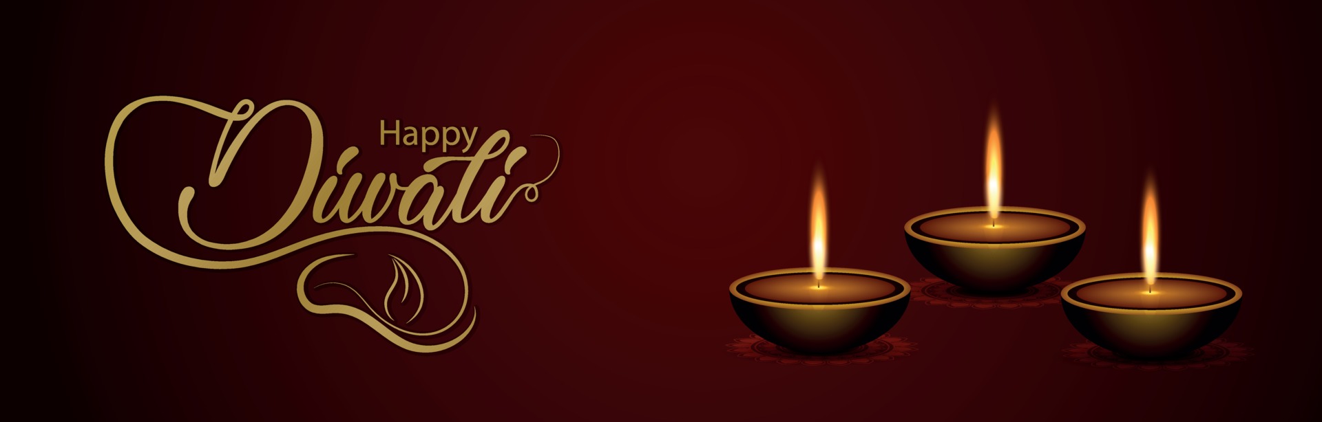 Happy diwali indian festival of light banner or header 2288238 ...