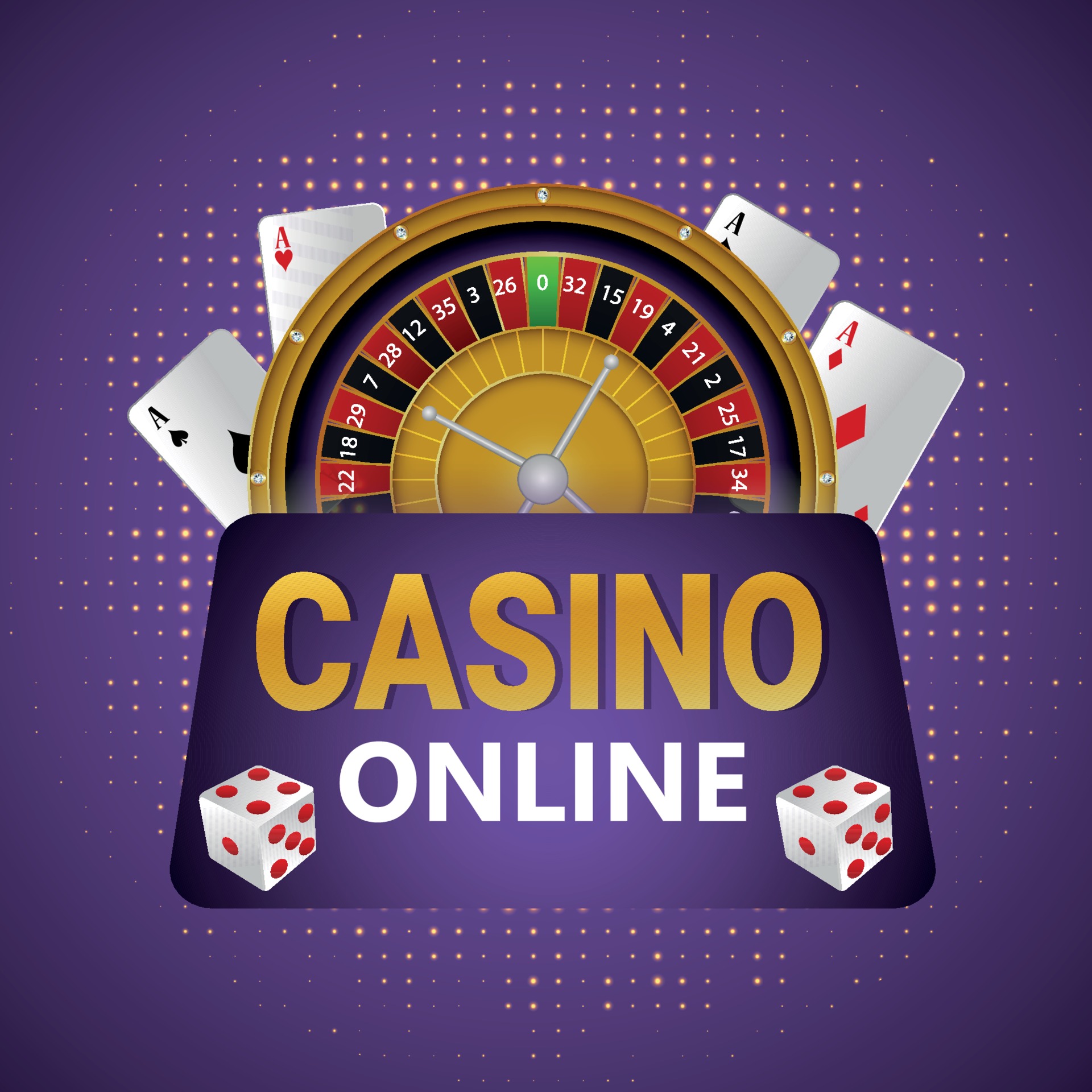 Free Vector  Realistic casino background