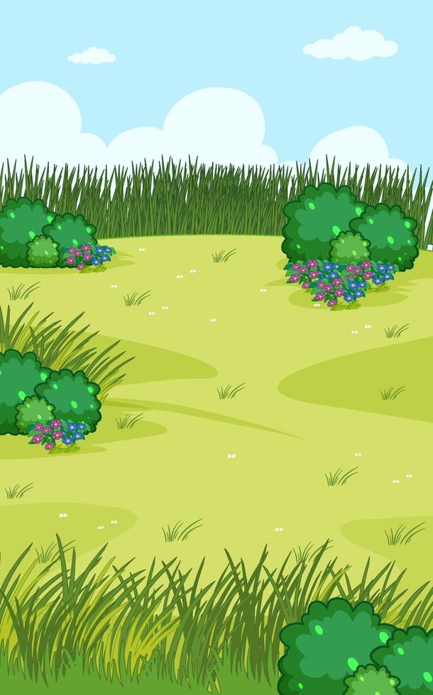 Blank scene with nature landscape vector