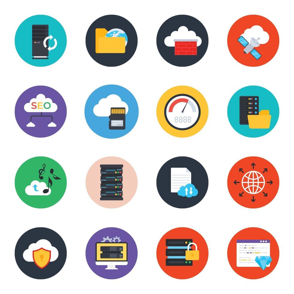 Web and Data Hosting vector