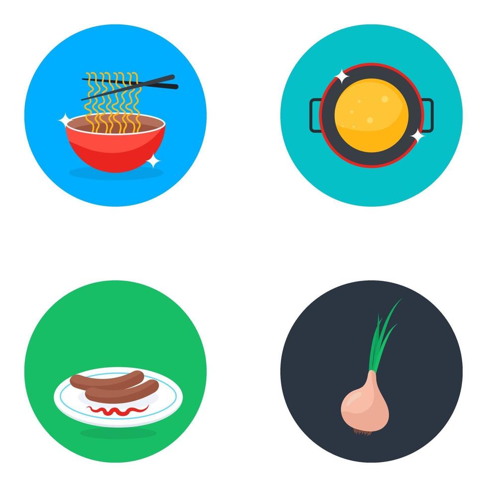 Delicious Meal Elements vector