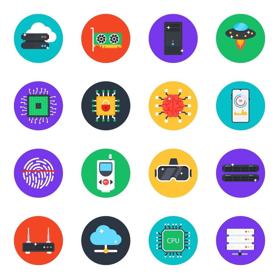 Technological Devices Rounded vector