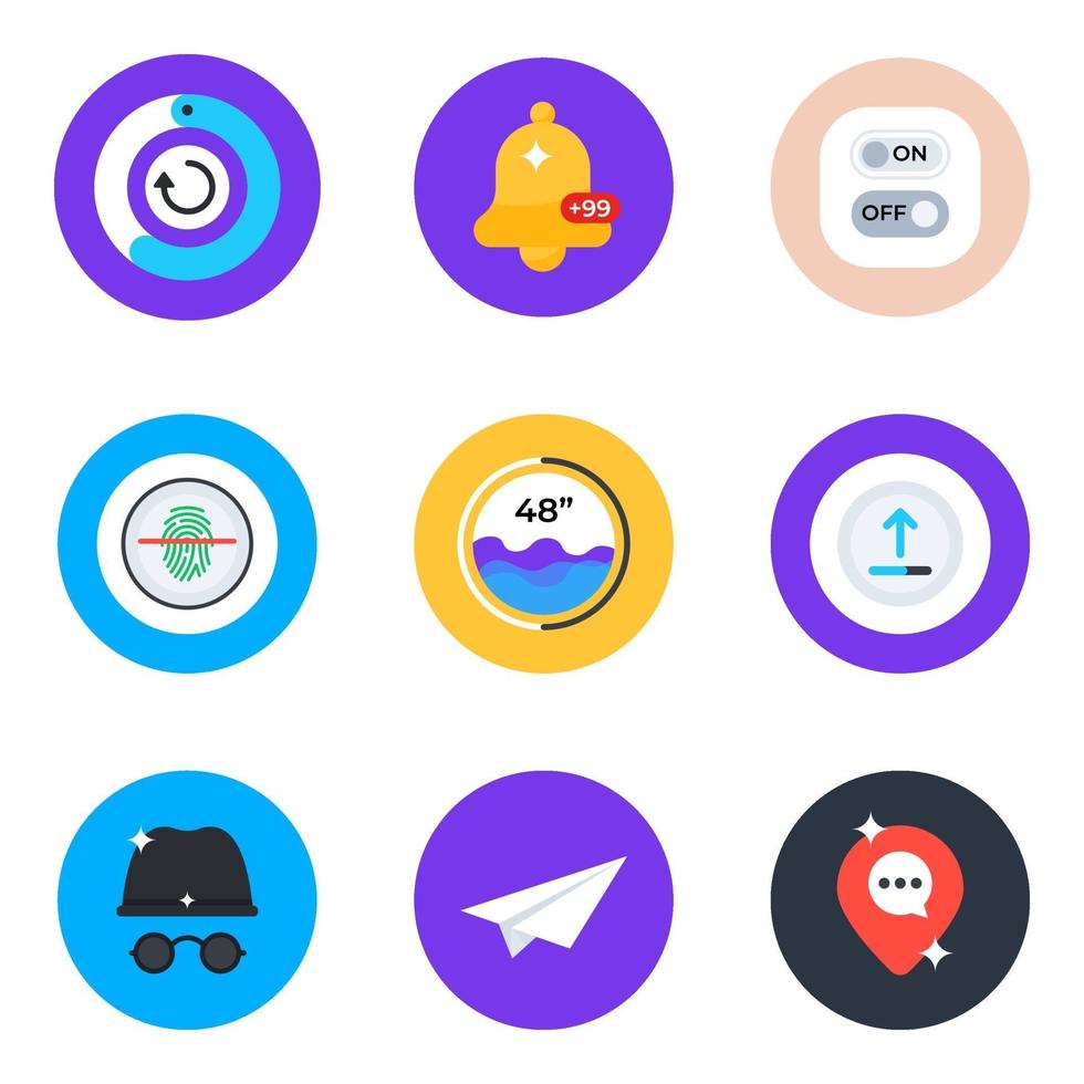 Web and Mobile Interface vector