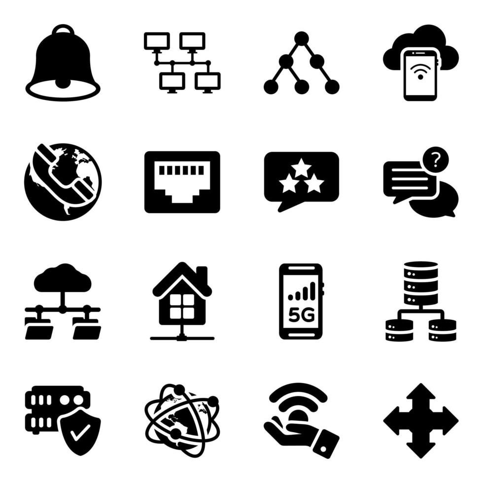 Modern Technology and Communication Elements vector
