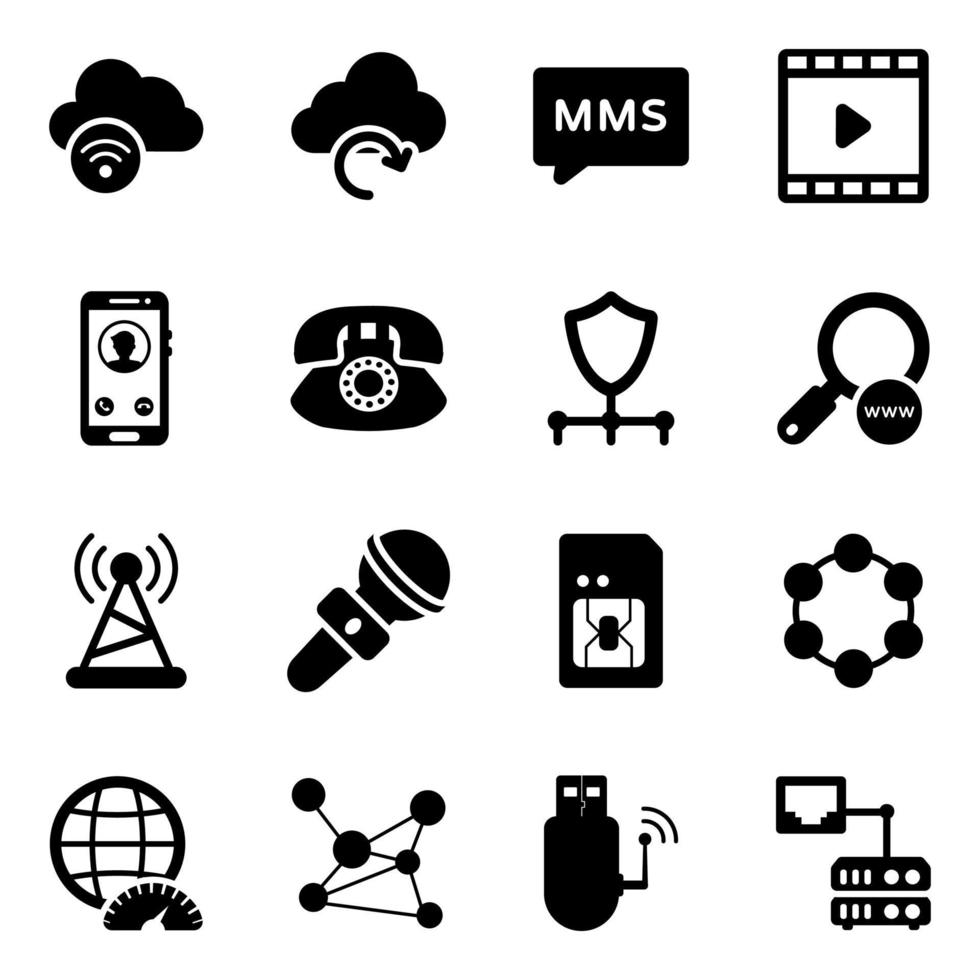 Modern Style of Media Network vector