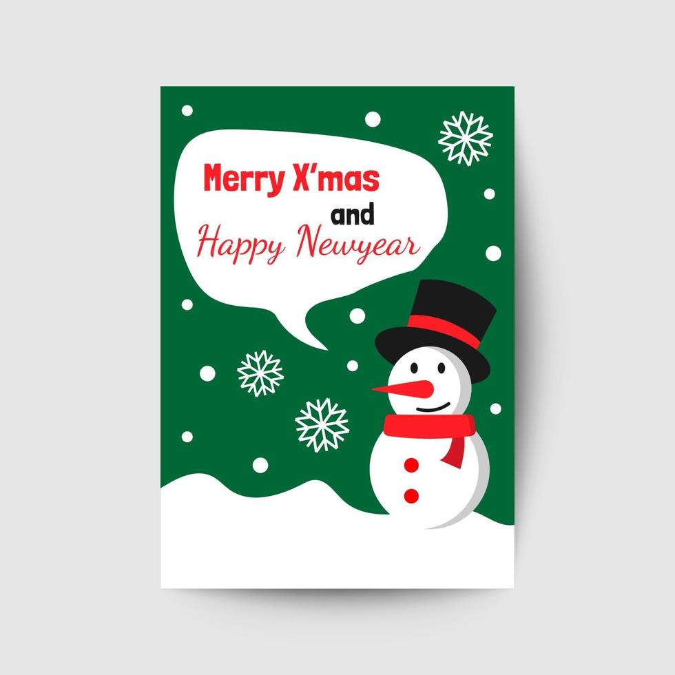 christmas greeting card vector