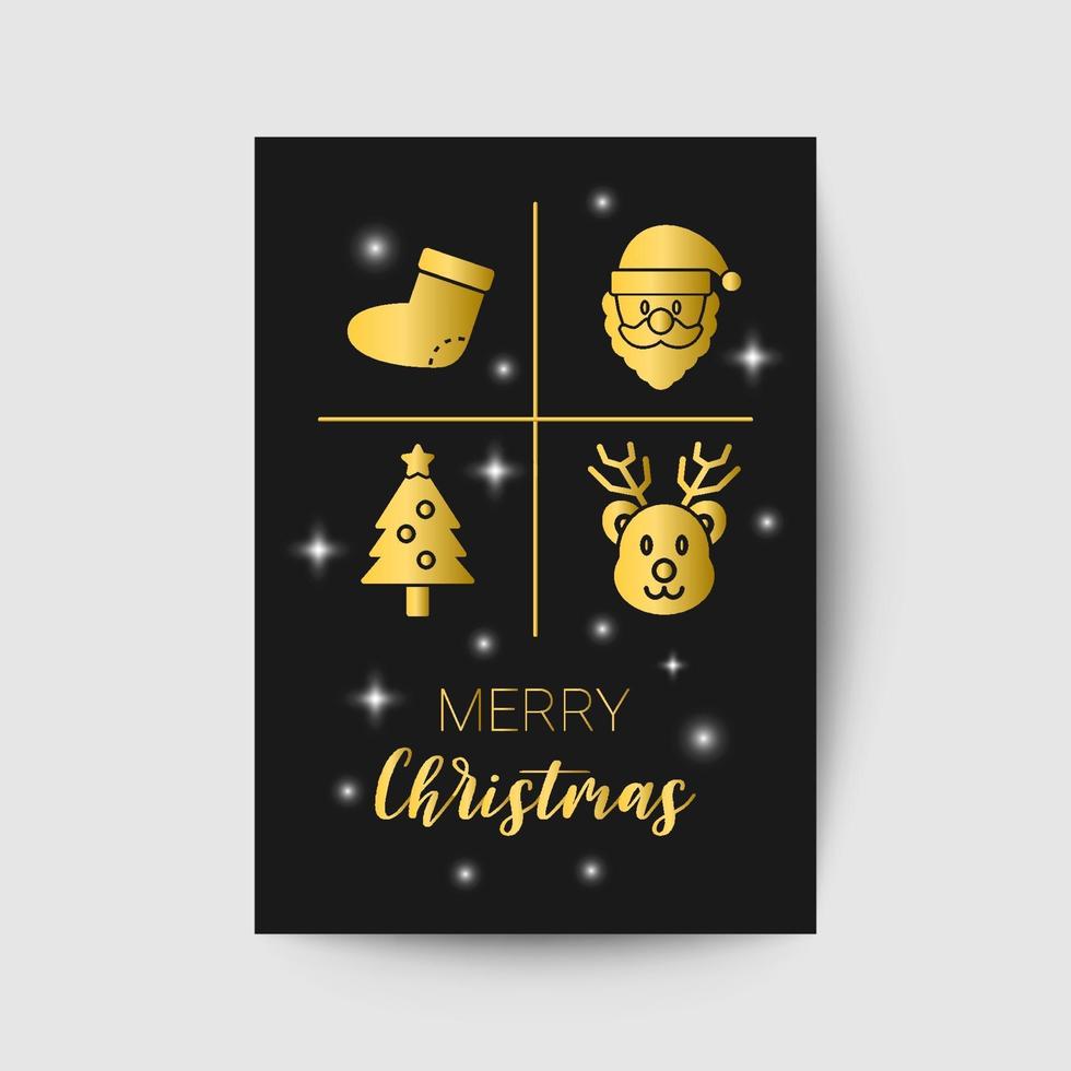 christmas greeting card vector