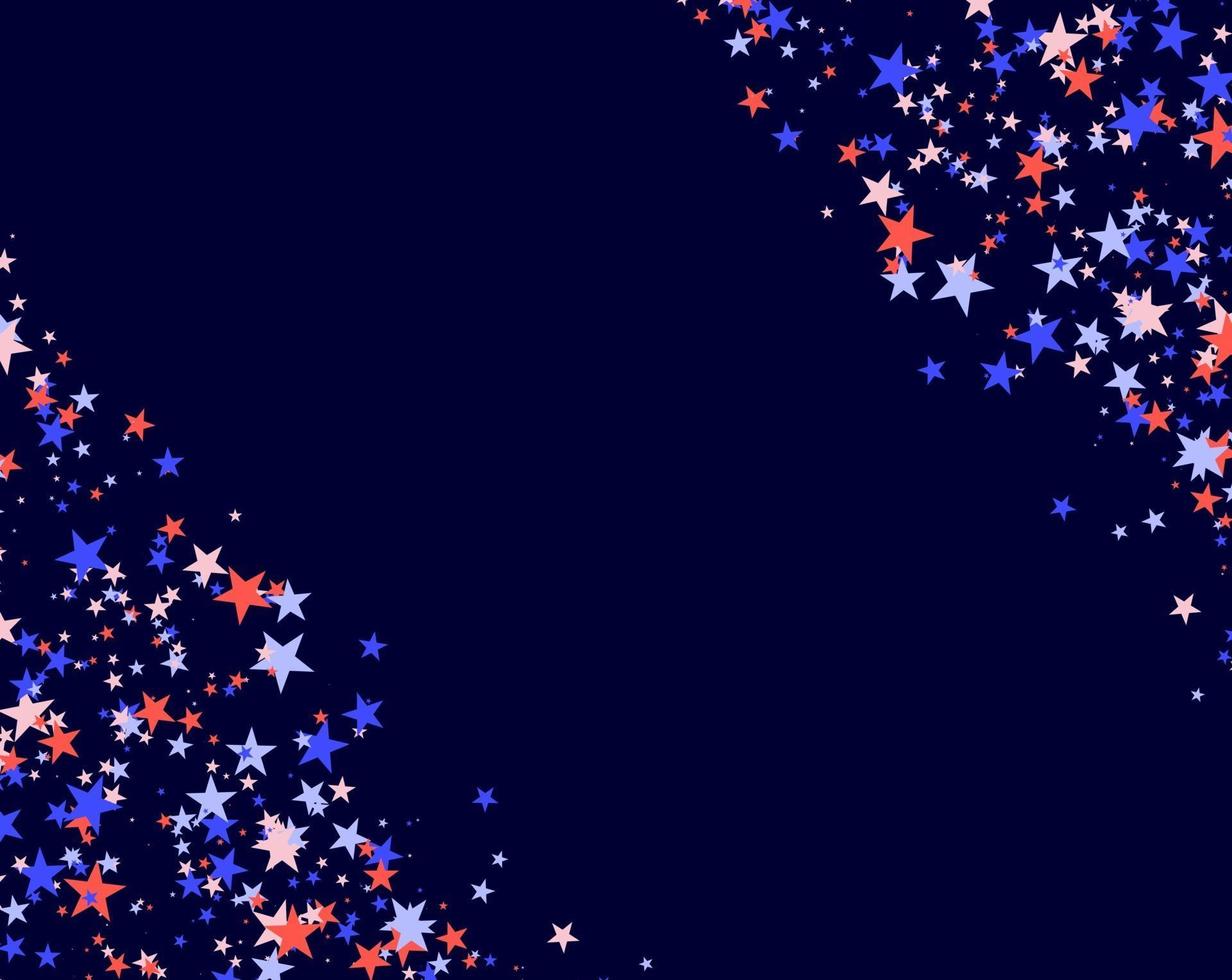 July 4th pattern made of stars vector