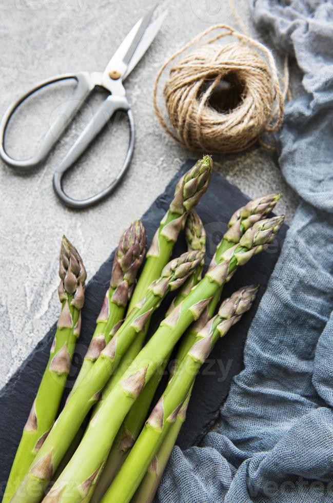 Asparagus with twine photo