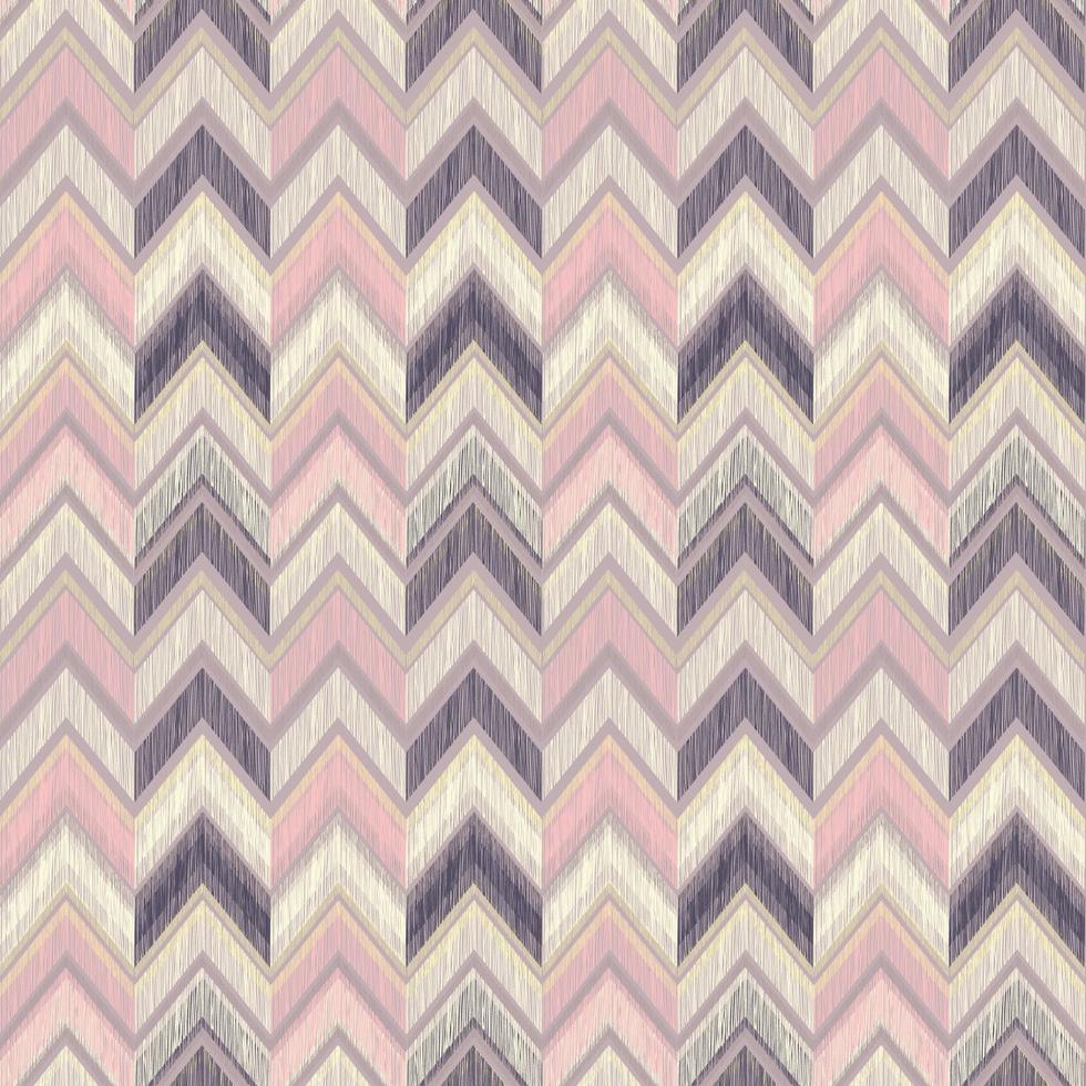 Abstract geometric seamless pattern. Fabric doodle zig zag line ornament. Zigzag pencil drawing background vector