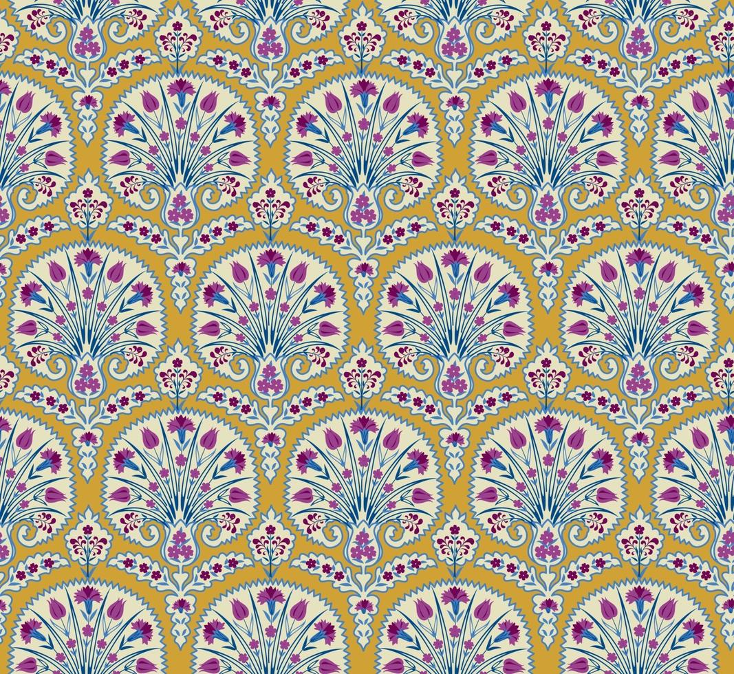 Paisley Floral oriental ethnic Pattern. Seamless Arabic Ornament