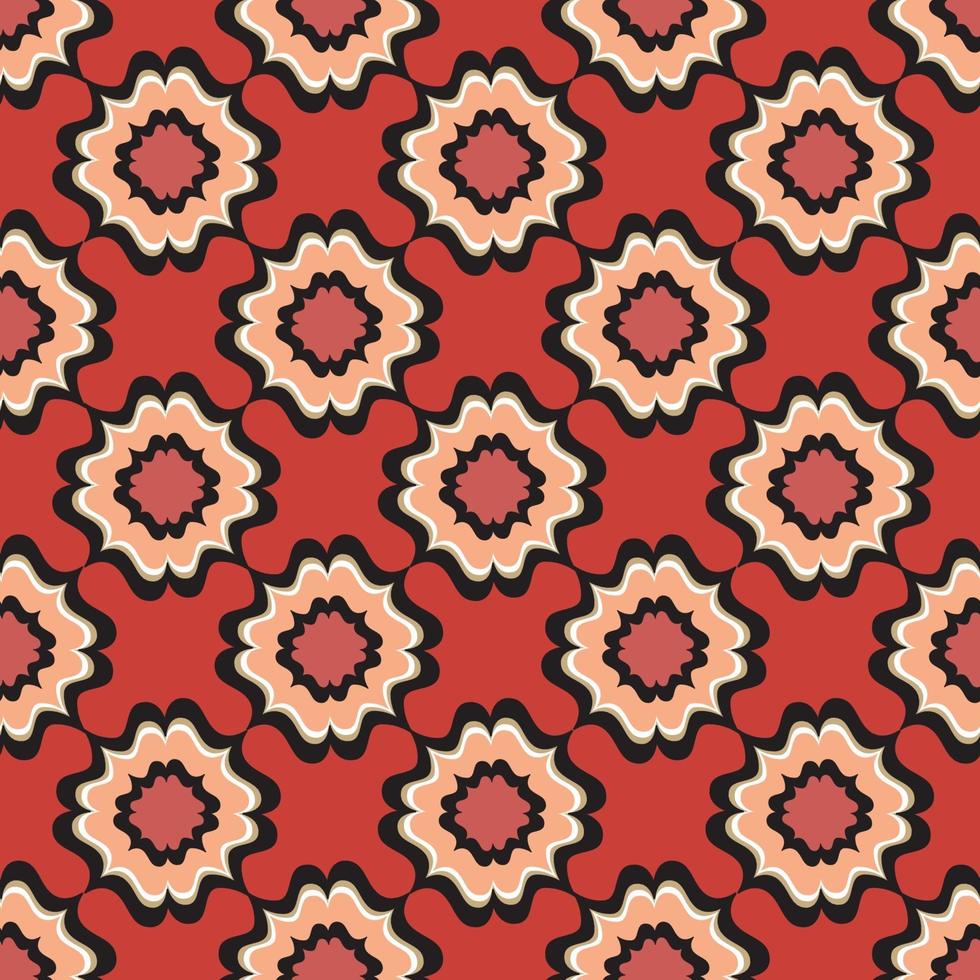 Abstract geometric pattern. Floral oriental ethnic background. Arabic ornament. Ornamental motives of the paintings of ancient Indian fabric patterns. vector