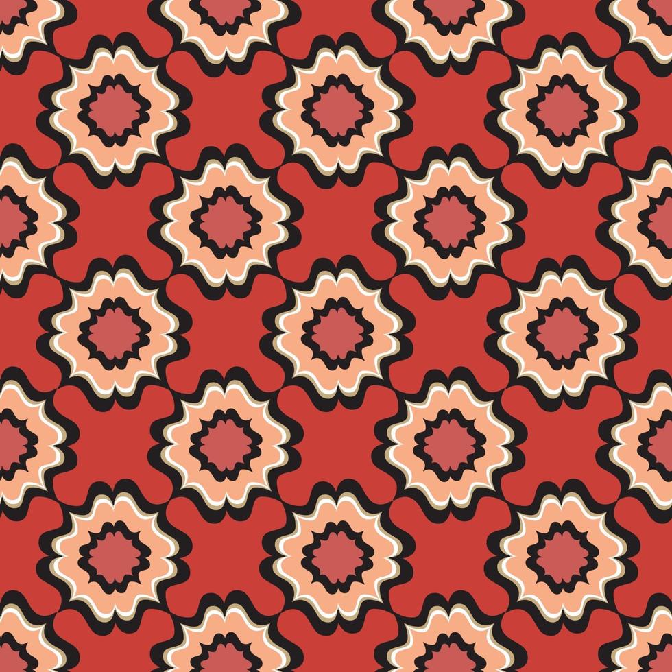 patrón geométrico abstracto. origen étnico oriental floral. adorno árabe. motivos ornamentales de las pinturas de antiguos patrones de telas indias. vector