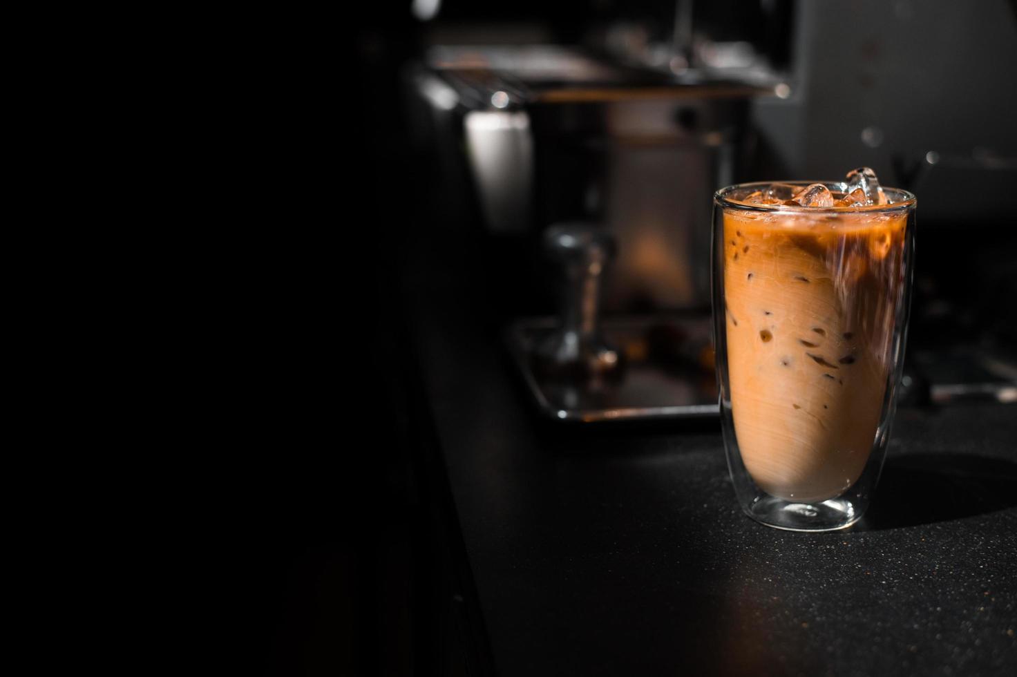 Close-up glass of iced coffee with milk on the table 2289409 Stock Photo at Vecteezy Close-up glass of iced coffee with milk on the table 2289409 Stock Photo at Vecteezy