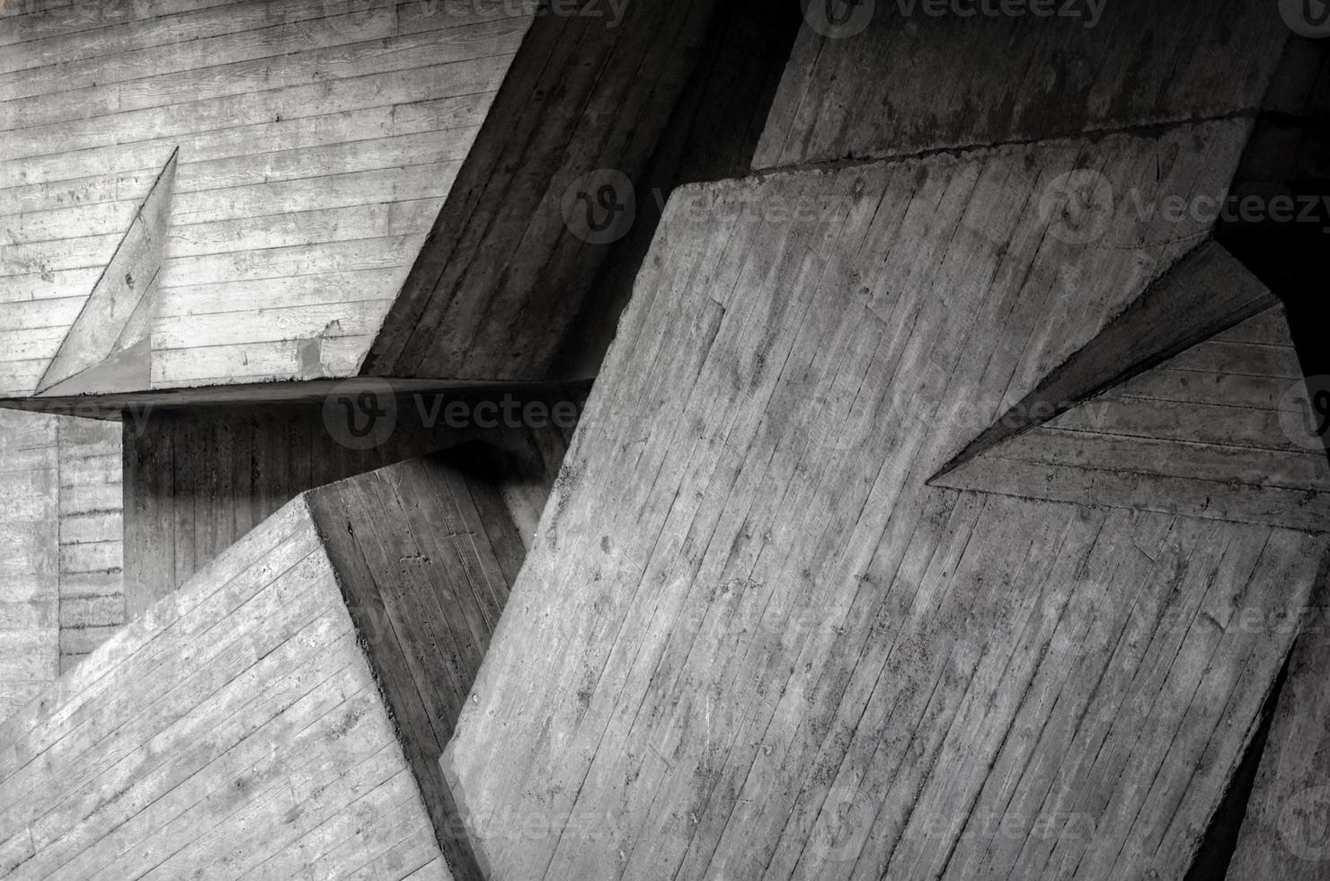 Abstract background pattern of gray concrete building wall structure with shadow photo