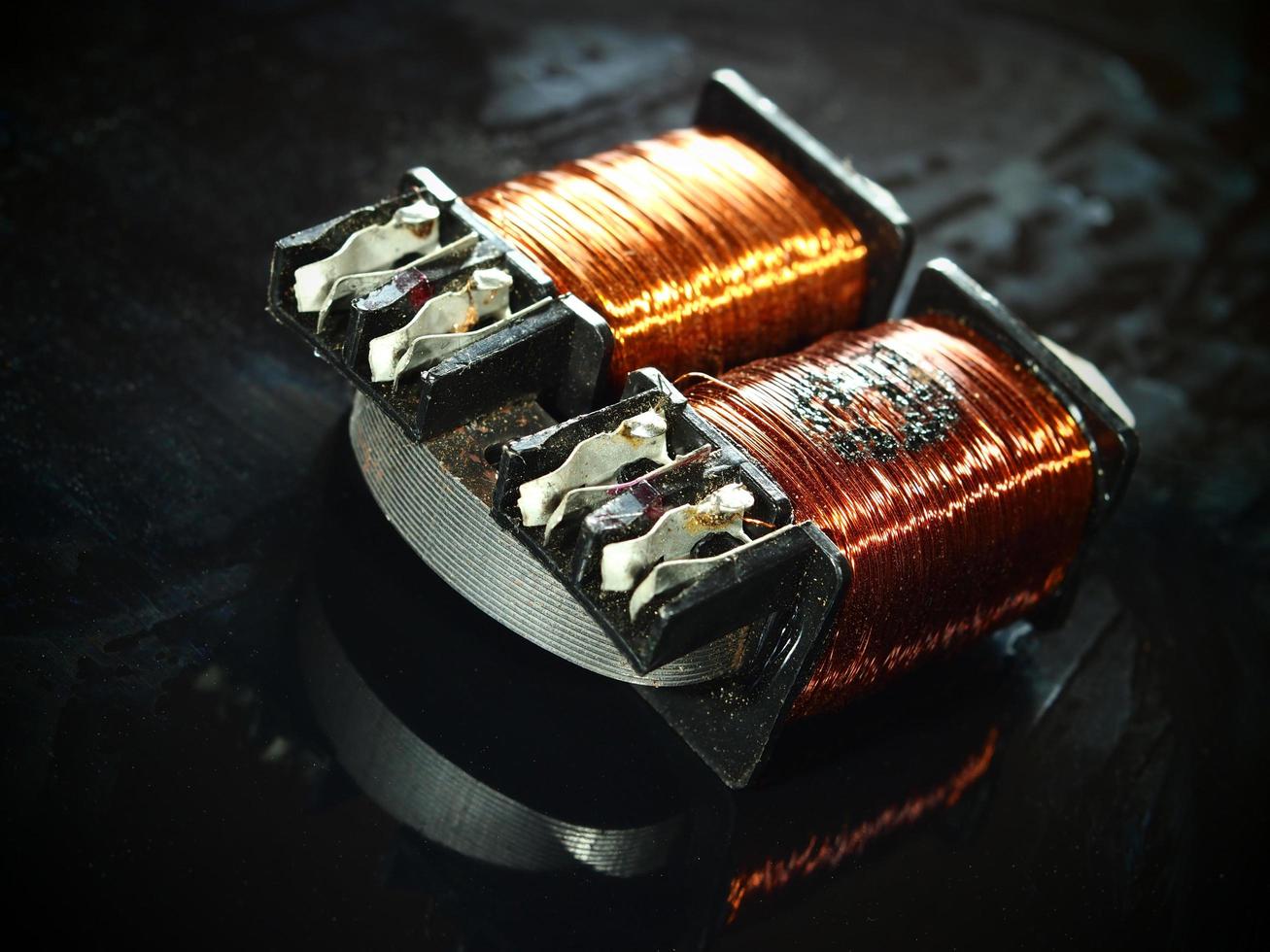 Double coil with burnt winding photo