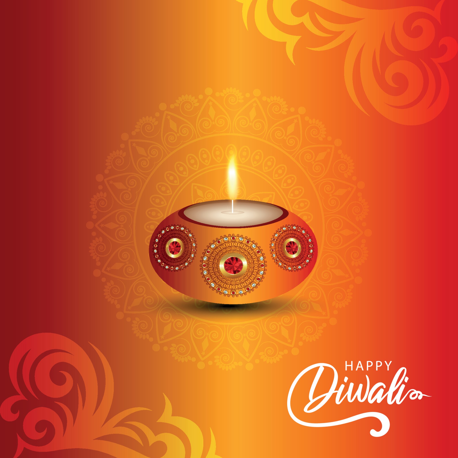 Happy diwali celebration greeting card with creative diwali oil diya on  creative background 2290417 Vector Art at Vecteezy
