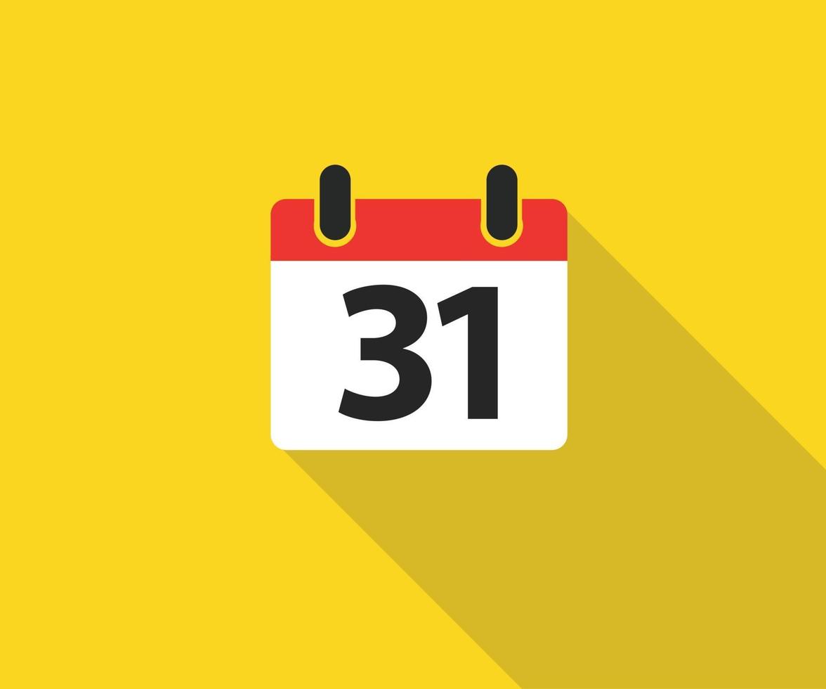 Calendar Icon, logo flat eps. Vector illustration