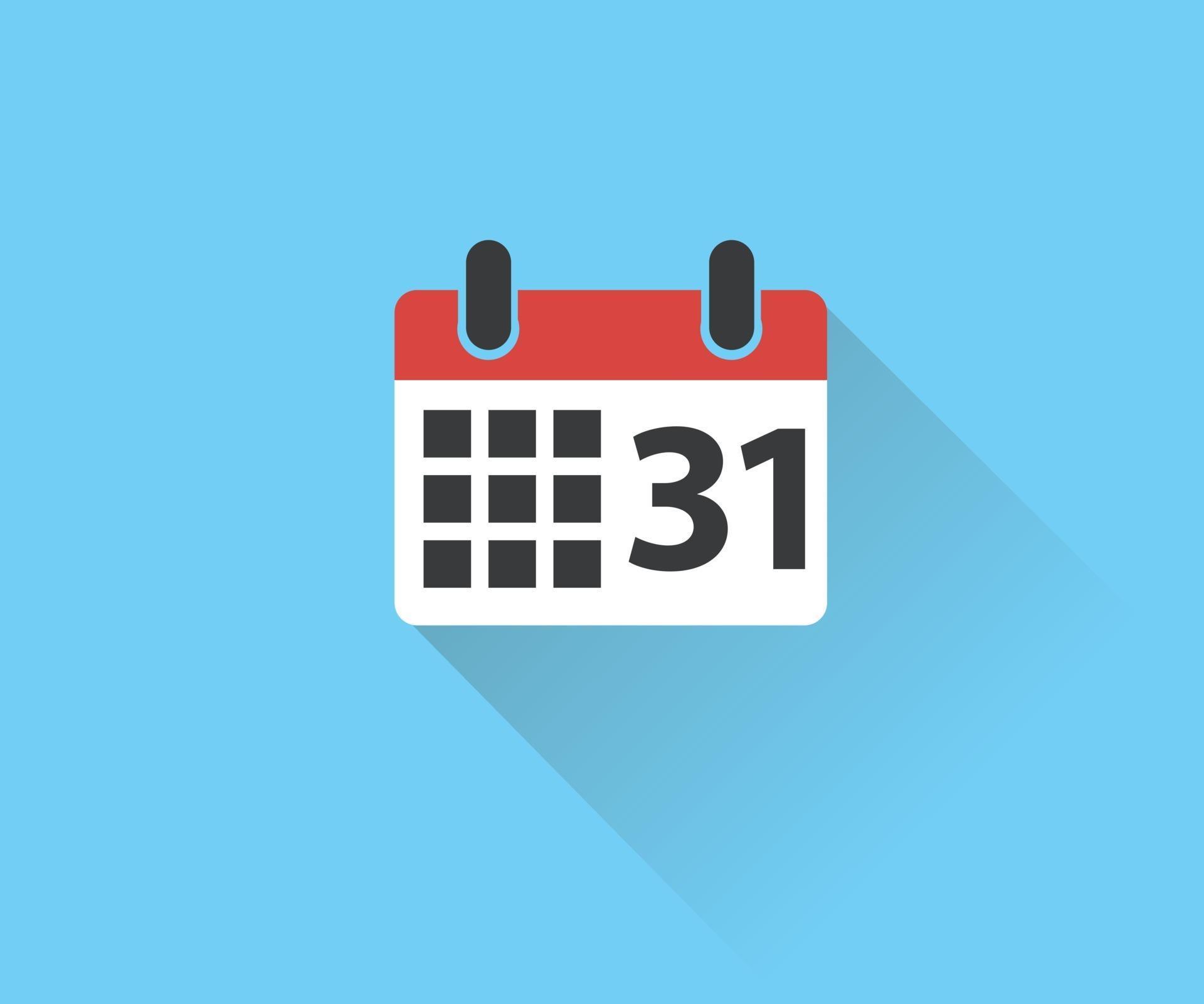 Calendar Icon, logo flat eps. Vector illustration 2290533 Vector Art at