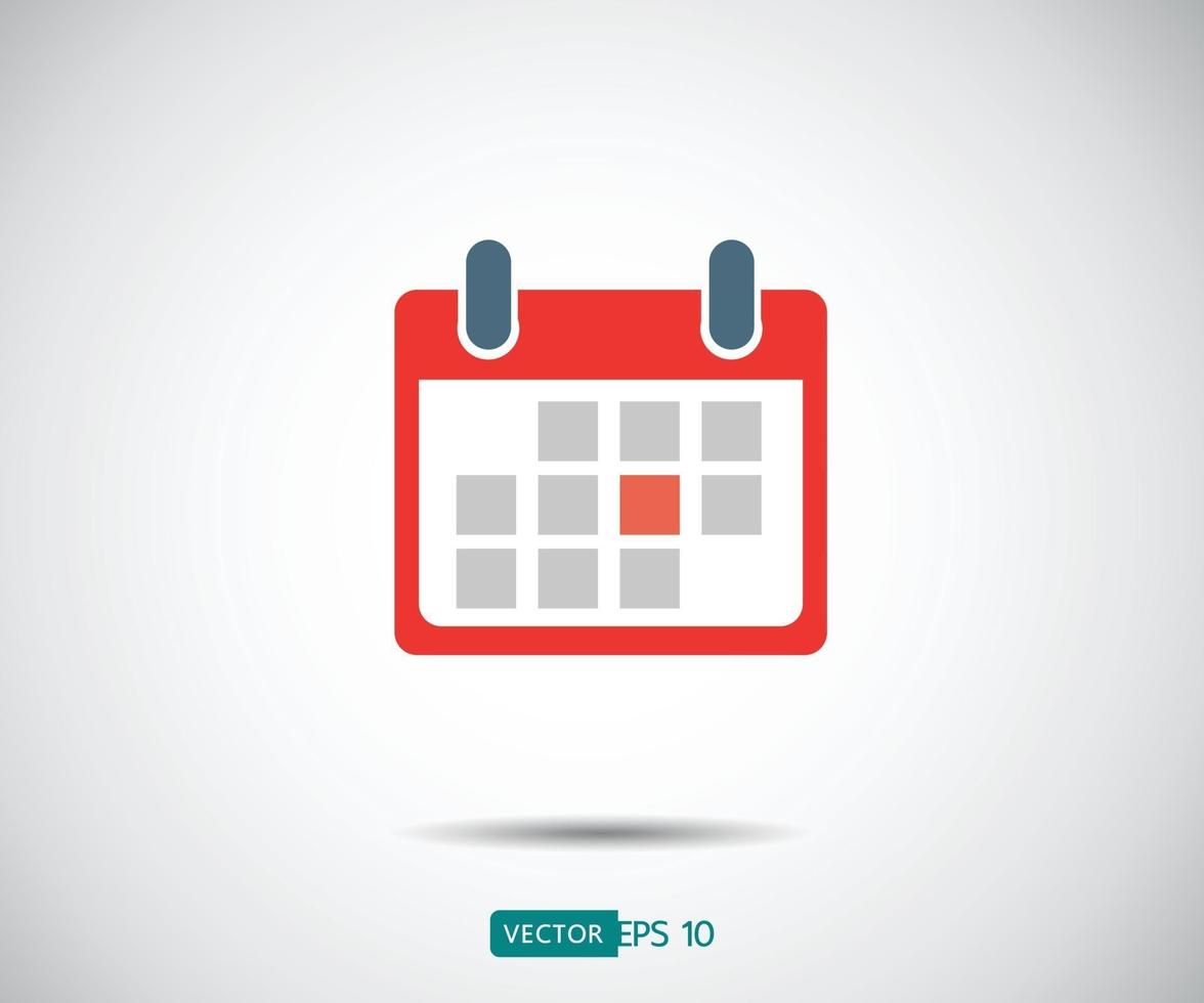 icono de calendario, logo eps plana. ilustración vectorial vector