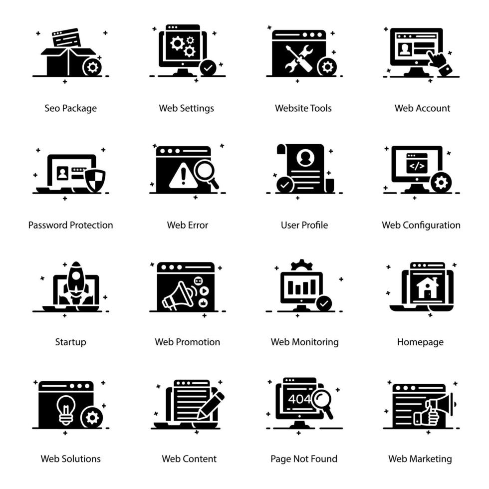Technology and Devices icon set vector