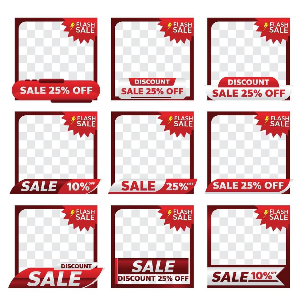 sale product frame promotion tag design for marketing 2290803 Vector