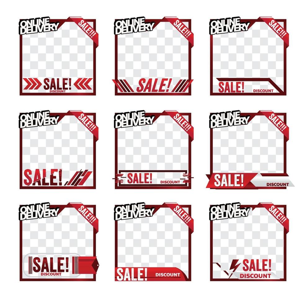 sale product frame promotion tag design for marketing 2290804 Vector