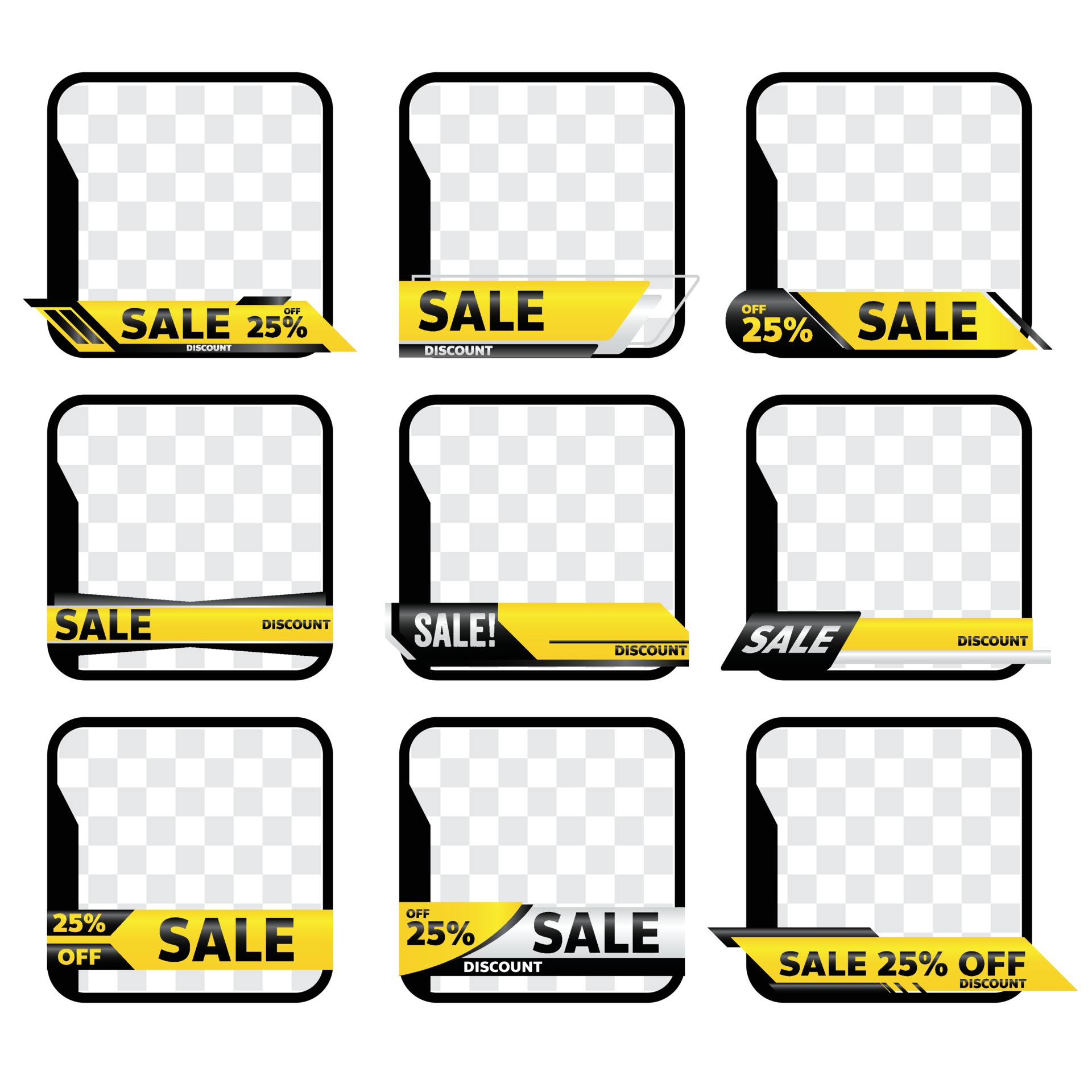 sale product frame promotion tag design for marketing 2290806 Vector