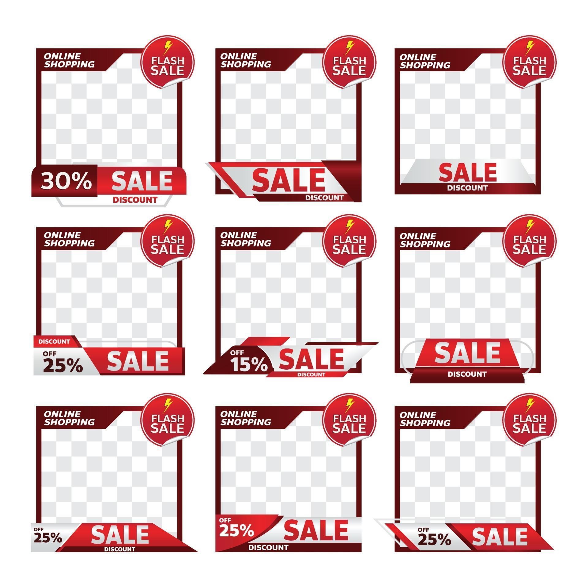 sale product frame promotion tag design for marketing 2290810 Vector