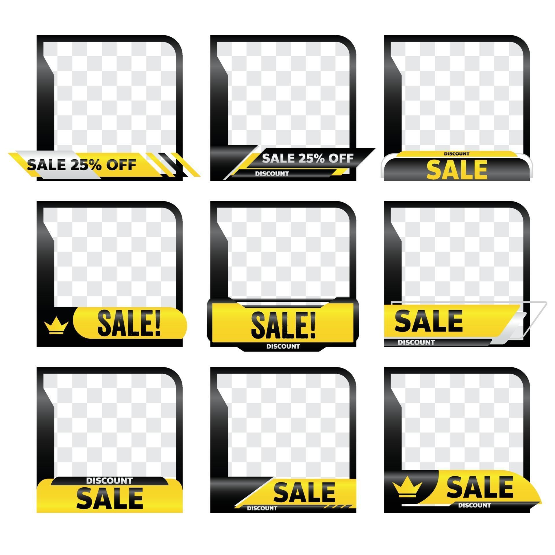 sale product frame promotion tag design for marketing 2290812 Vector