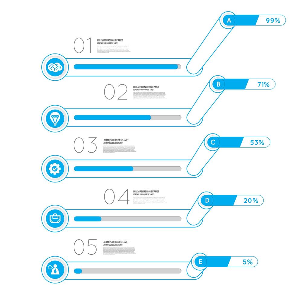 gráfico de infografía vector