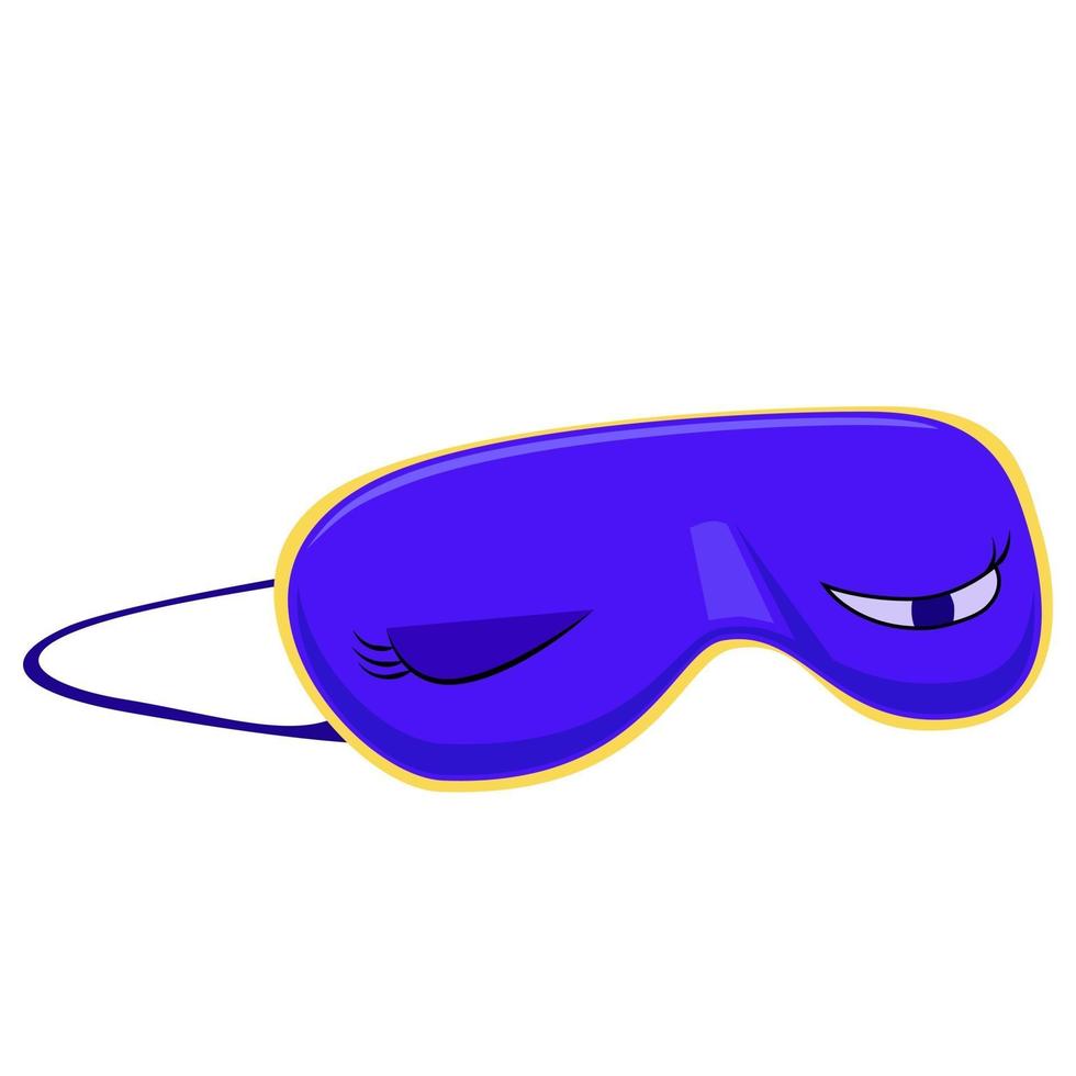 Blue sleep Mask with eye image vector