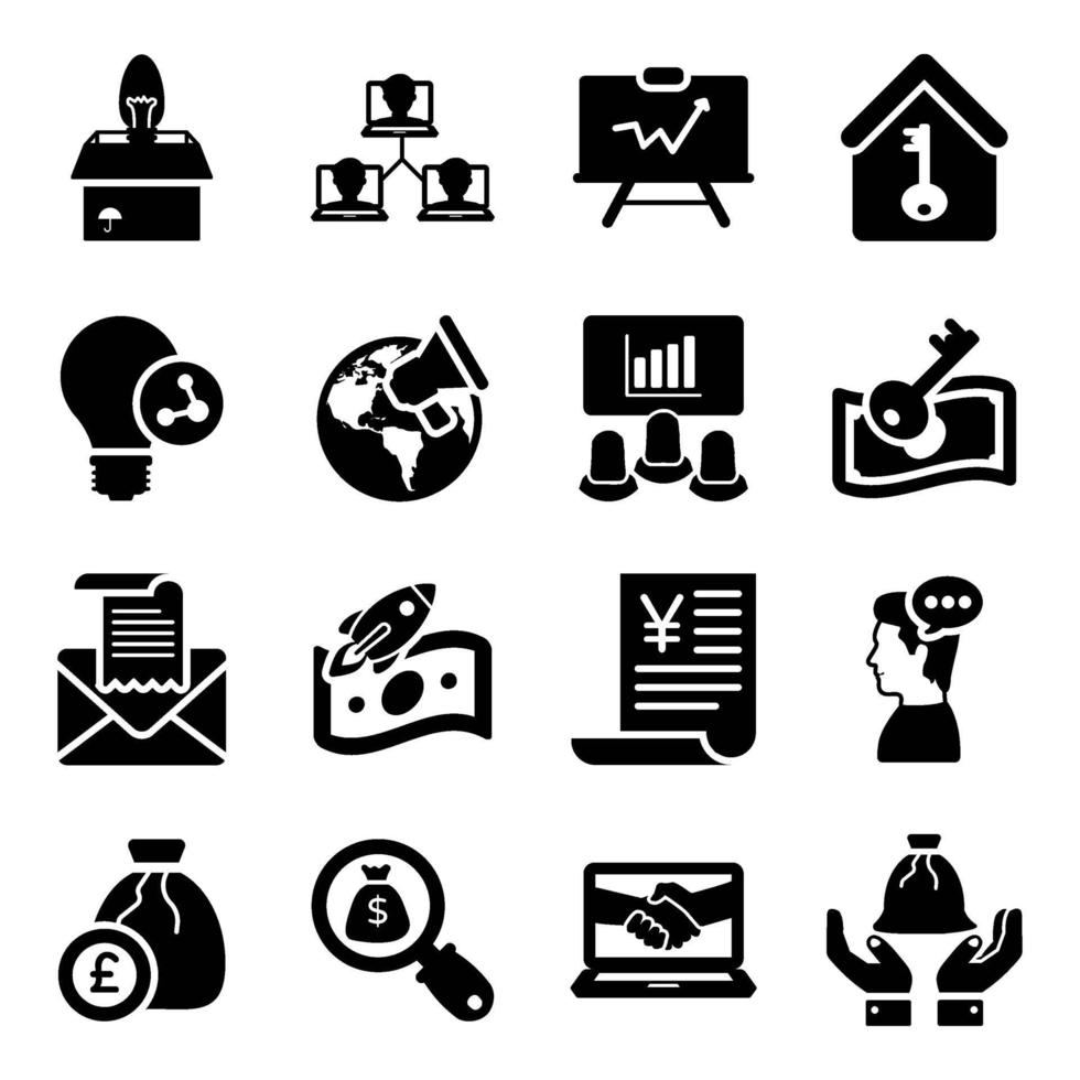 Business and Marketing and Element Icon Set vector