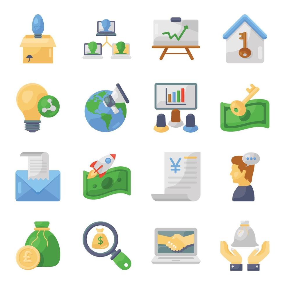 Business and Marketing and Element Icon Set vector