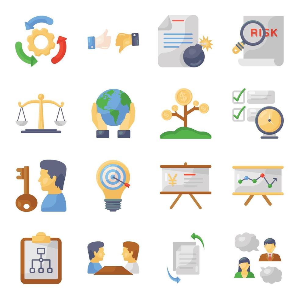 Business and Data Infographic Icon Set vector