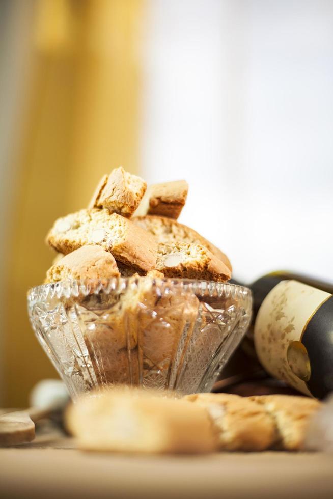 Biscotti in a dish photo