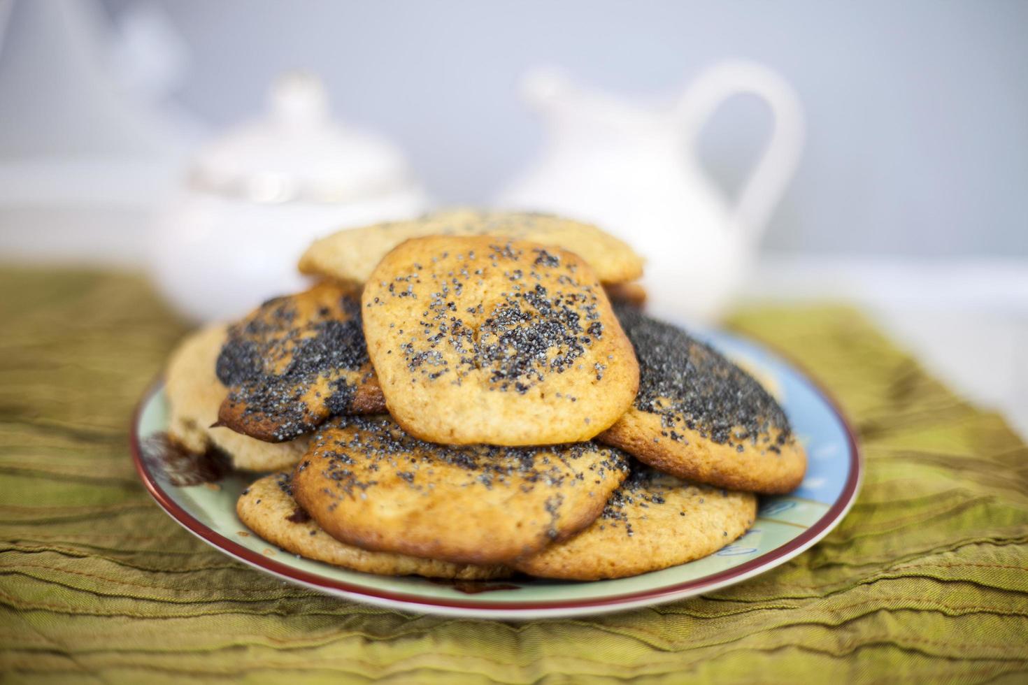 galletas de semillas de amapola foto