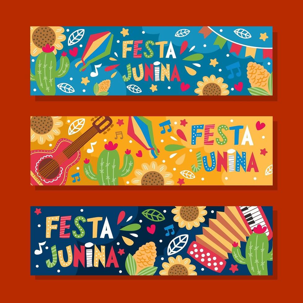 Festa Junina Festival Banner vector