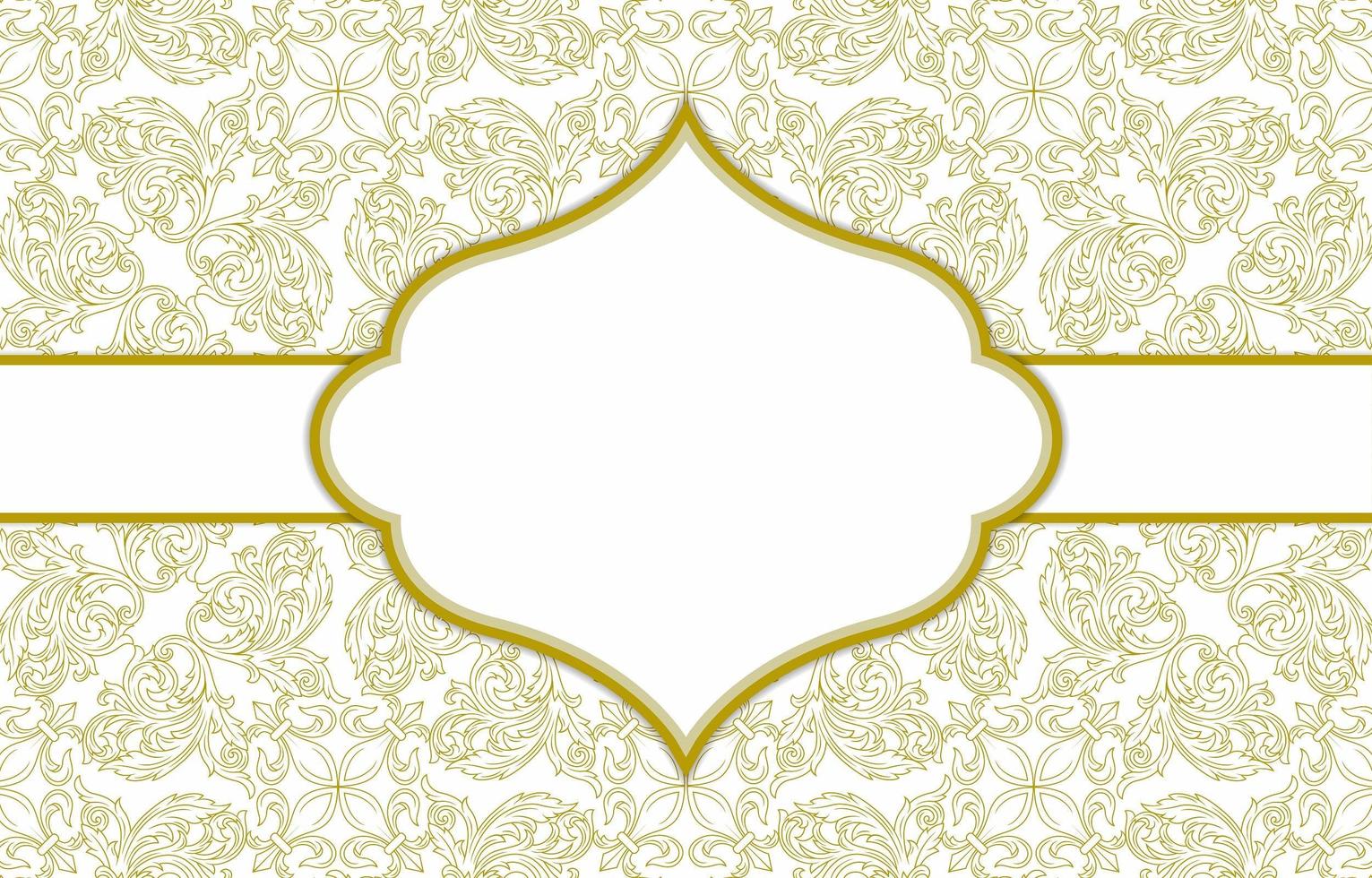 plantilla de fondo de adorno vintage vector